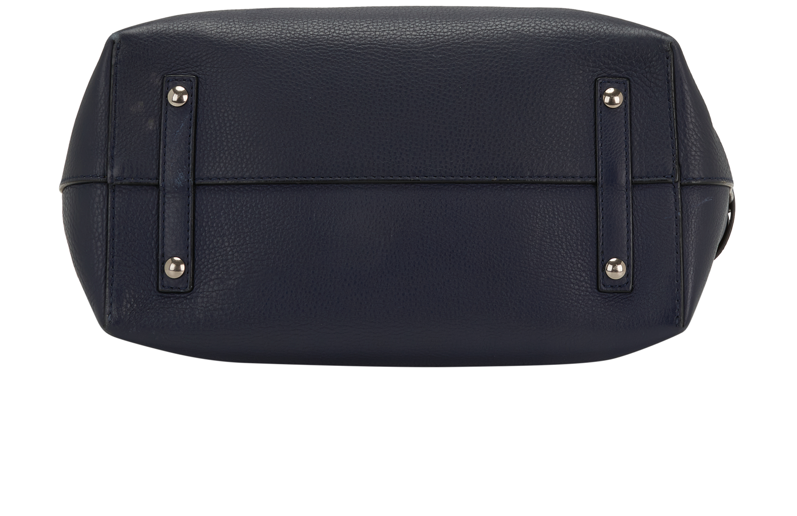 Belt Bag, &pound;270, Handbags, Navy, Leather, Top view